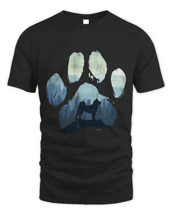 Akita Dog Paw Mom Dad Mountains