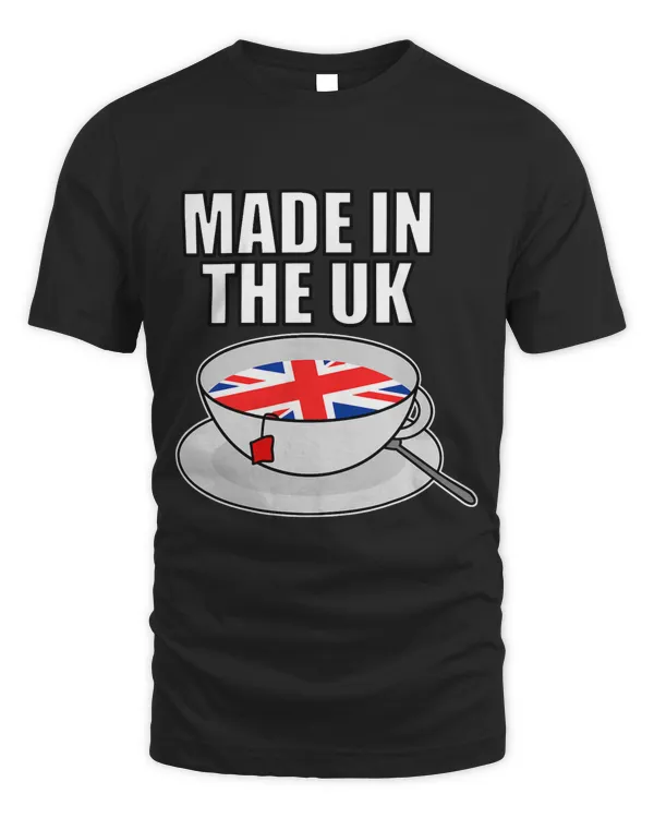 Made In The UK Cup of Tea United Kingdom Flag British Funny