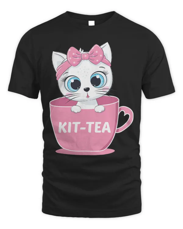 Cute Kit Tea Cup Funny Cat