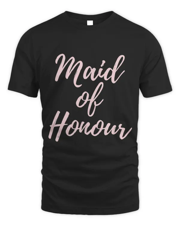 Maid of Honour Shirt Matching Wedding Day Blush Pink Shirts