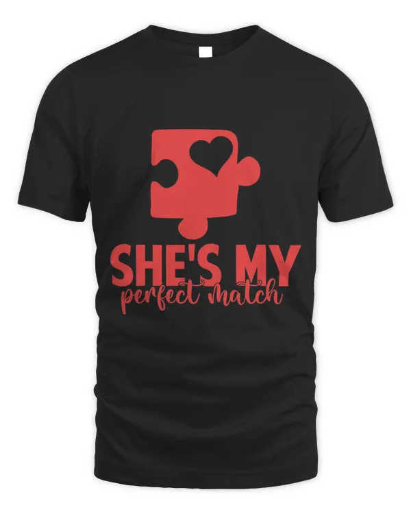 Shes My Perfect Match Happy Valentines Day Couple Matching