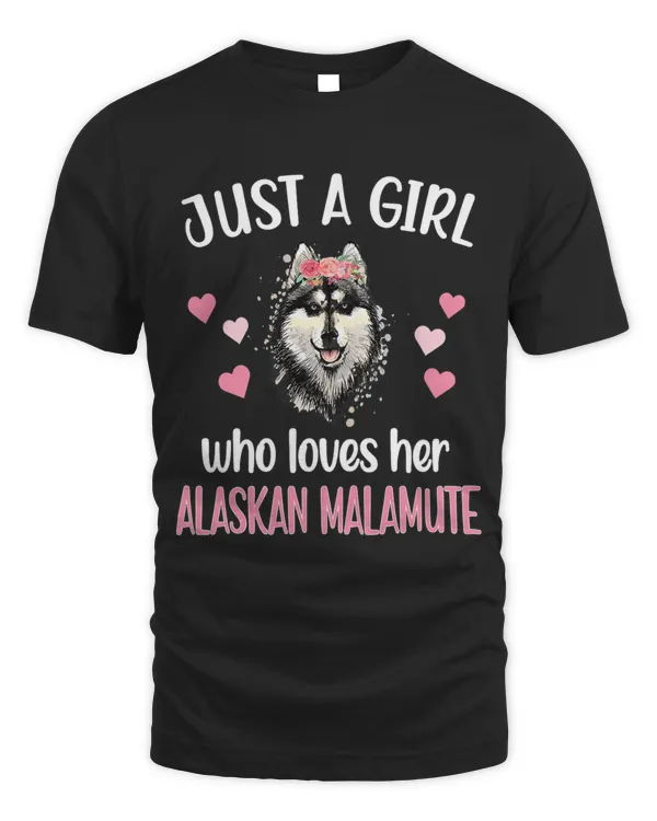 Girl Who Loves Her Alaskan Malamute Mom Dog Owner