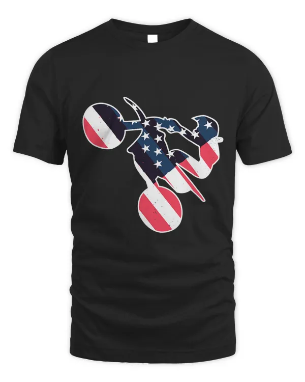 Supermoto America Flag Supercross Dirtbike Riding Motorcycle
