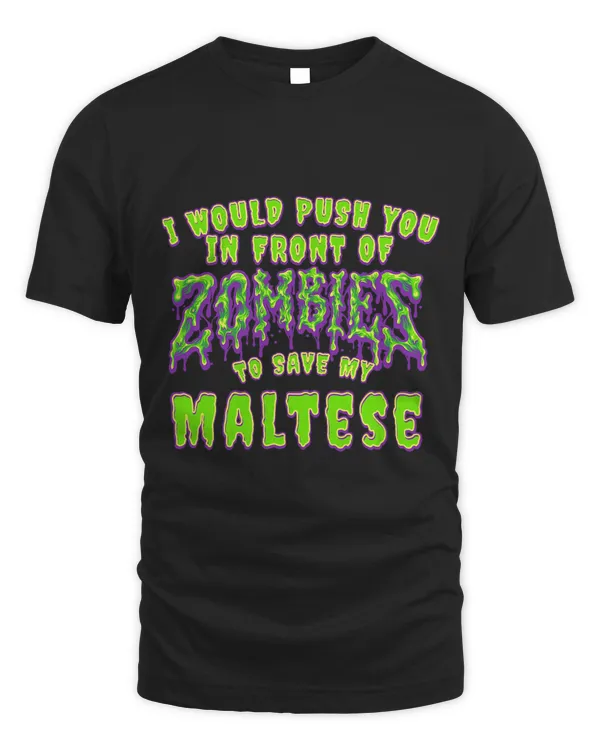 Push You In Zombies To Save Vizsla Funny Magyar Viszla Humor