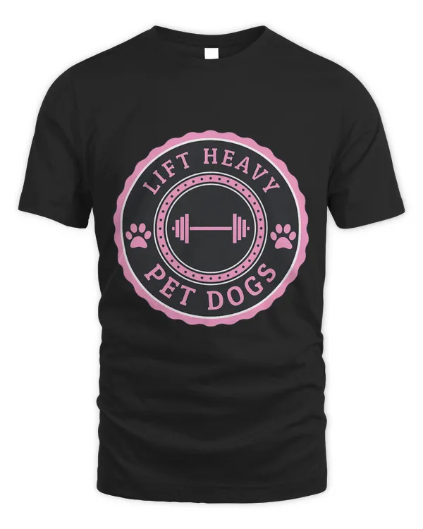 Lift Heavy Pet Dogs Funny Womens Pink Dog Mom Fitness