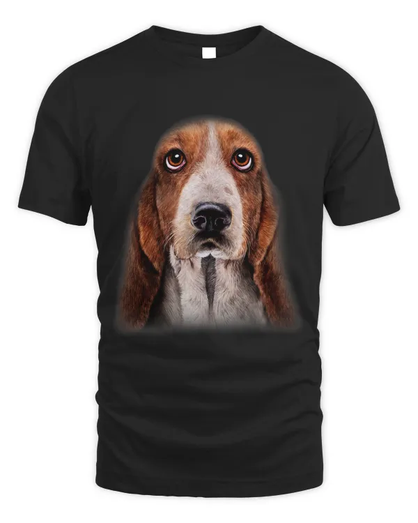 T Shirt Basset Hound Dog Face