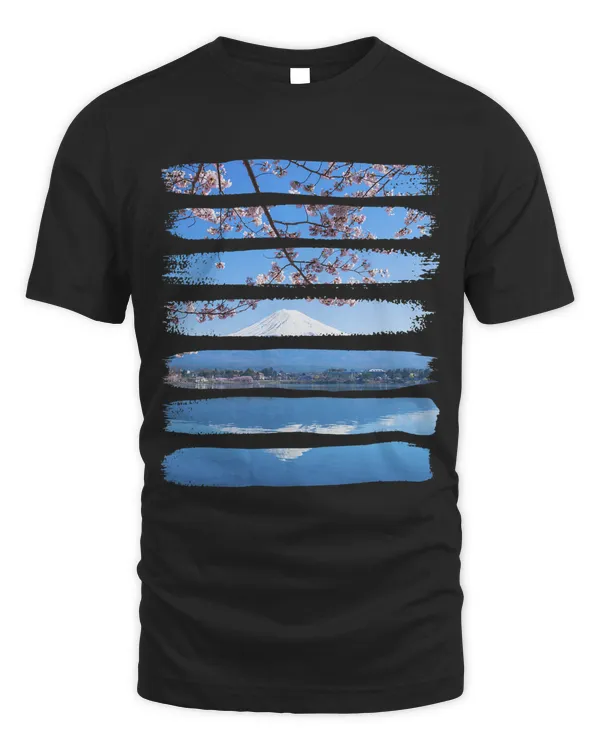 T Shirt Beautiful Spring Day in Japan Mount Fuji Sakura