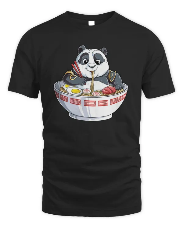 Panda Eating Ramen