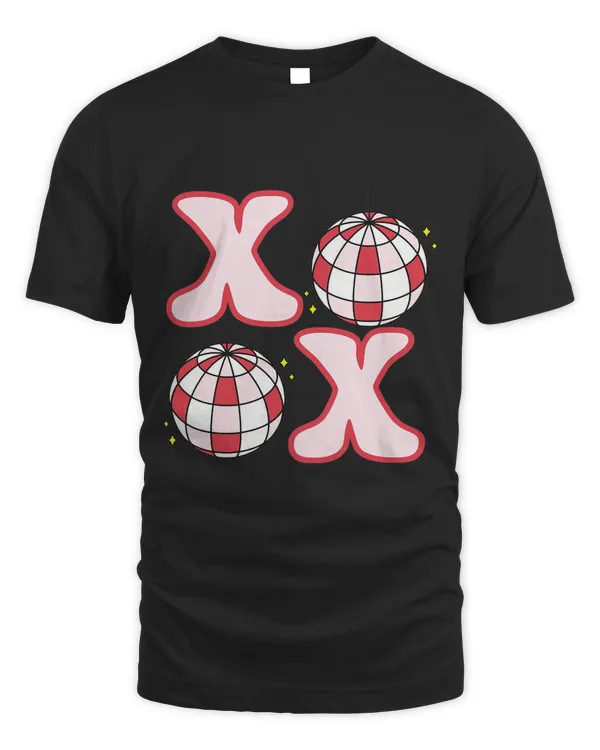 Retro Valentines Day XOXO Love Disco Heart Valentine