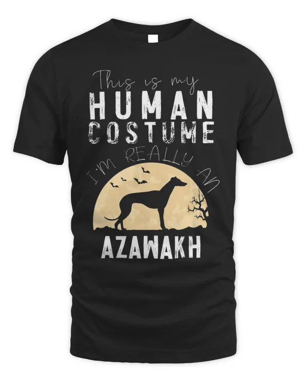 Halloween Human Costume Azawakh Moon Silhouette