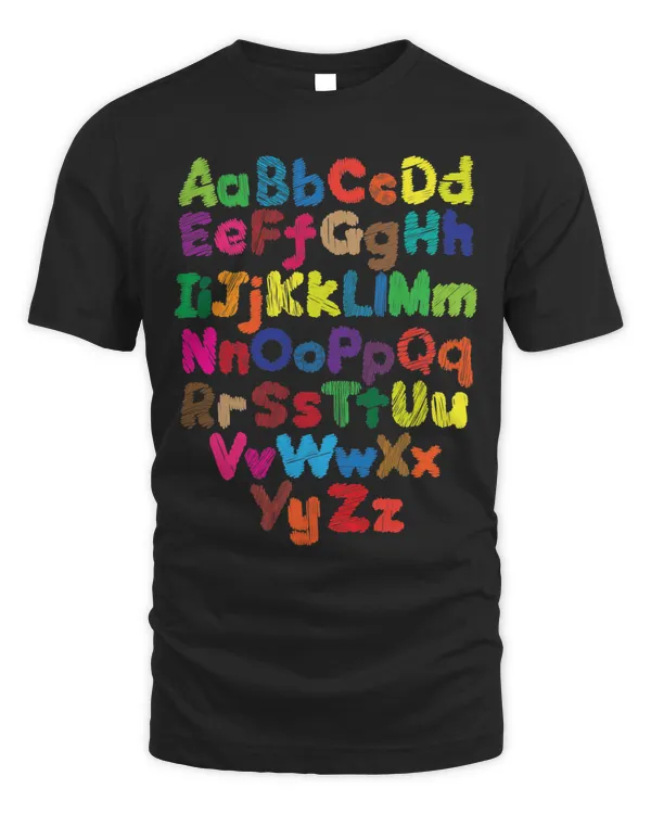 Retro Color Alphabet Letters Typography