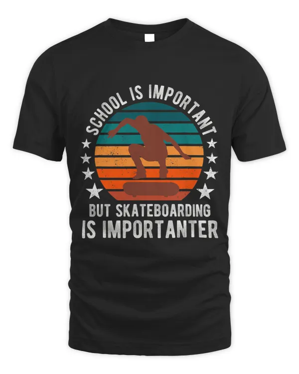 School Is Important But Skateboarding is Importanter Sunset