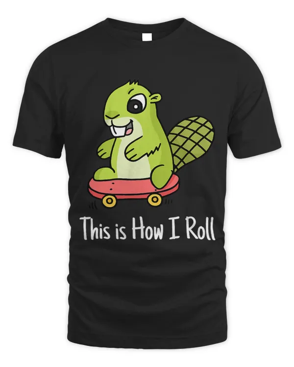 Happy Beaver Skating Pro Skateboard longboard Skater Gifts
