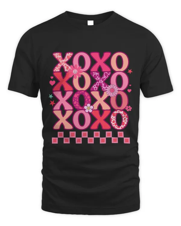 Hugs And Kisses Happy Valentines Day XOXO Retro Leopard 8