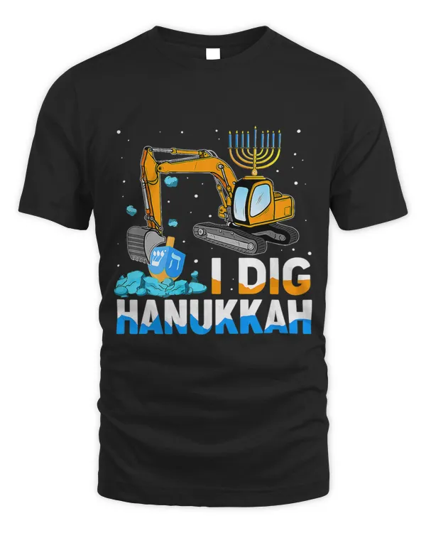 I Dig Hanukkah Excavator Construction Toddler Hanukkah Boys
