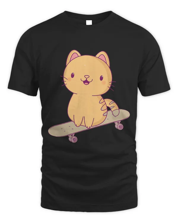 Roller Skates funny cat skating skateboarding