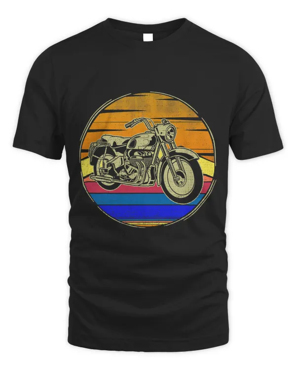 Vintage Moto Retro Sunset Funny MotorcycleBiker Gift