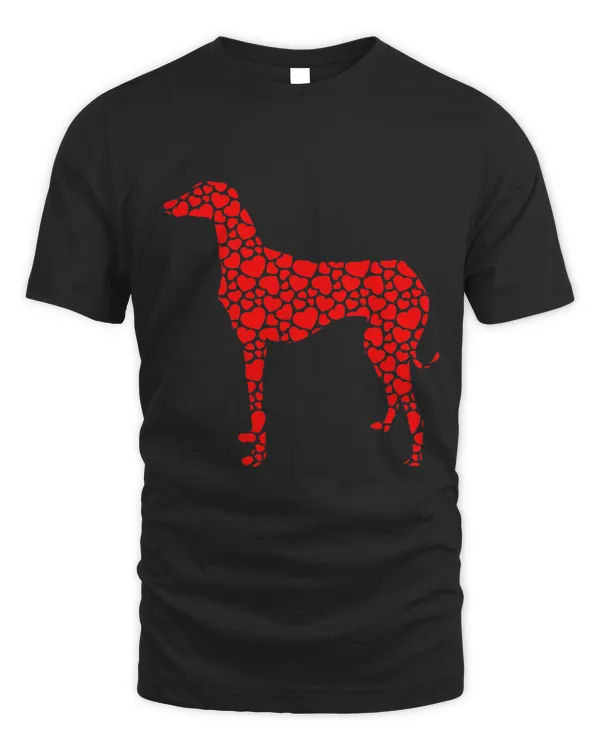 Azawakh Dog Cute Silhouette Heart Valentine