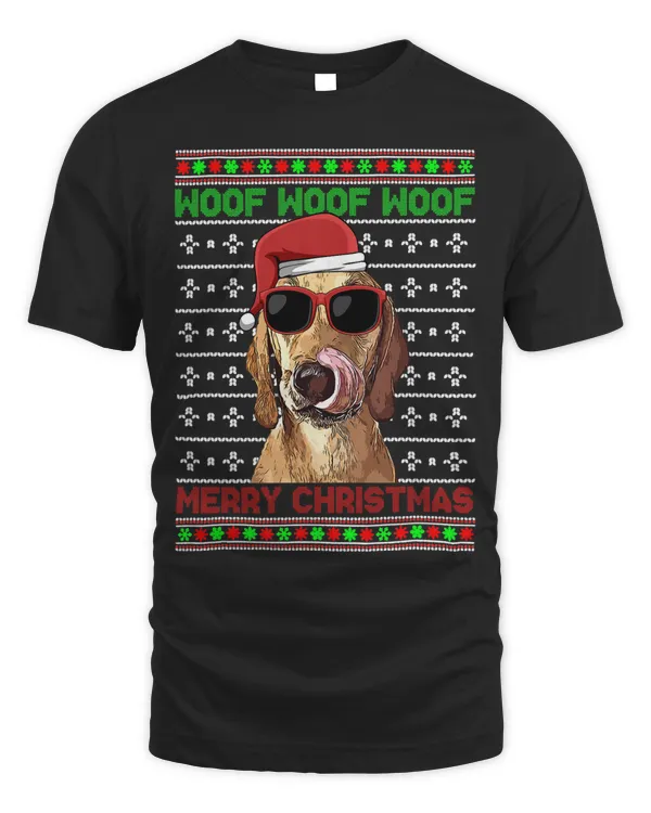 Azawakh Dog Funny Woof Merry Christmas