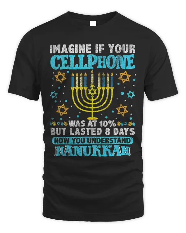 Funny Hanukkah Gifts Cellphone Chanukkah Jewish Xmas Pajamas