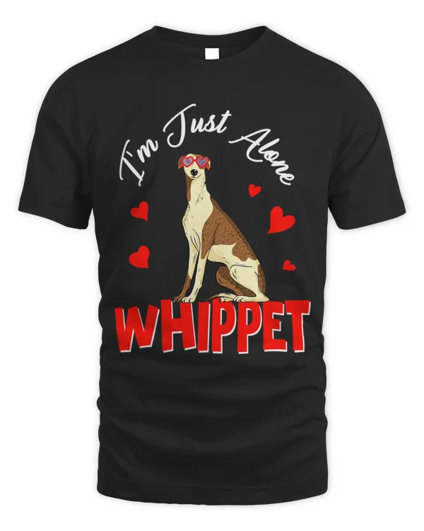 Anti Valentines Alone Whippet For Single Women Men