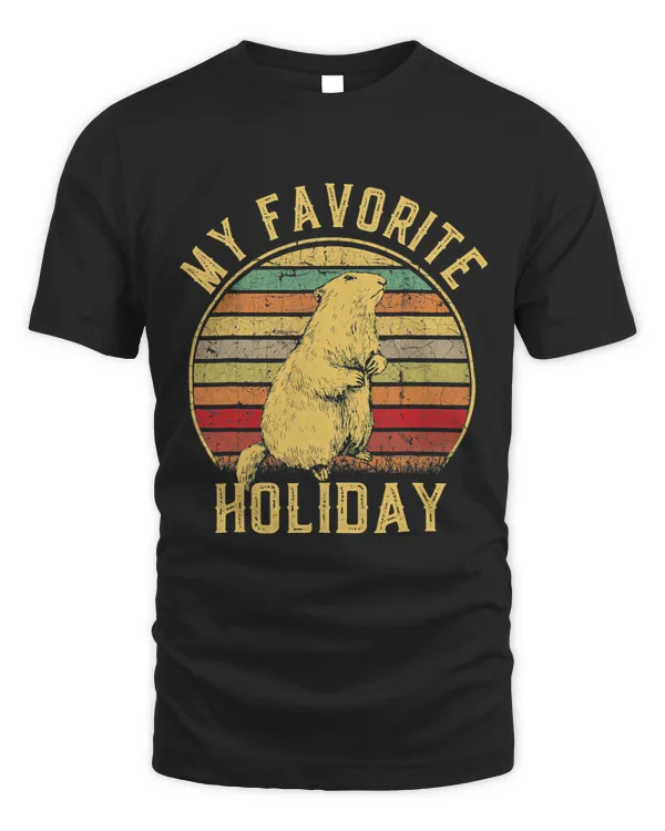 Vintage Retro My Favorite Holiday GroundHog day