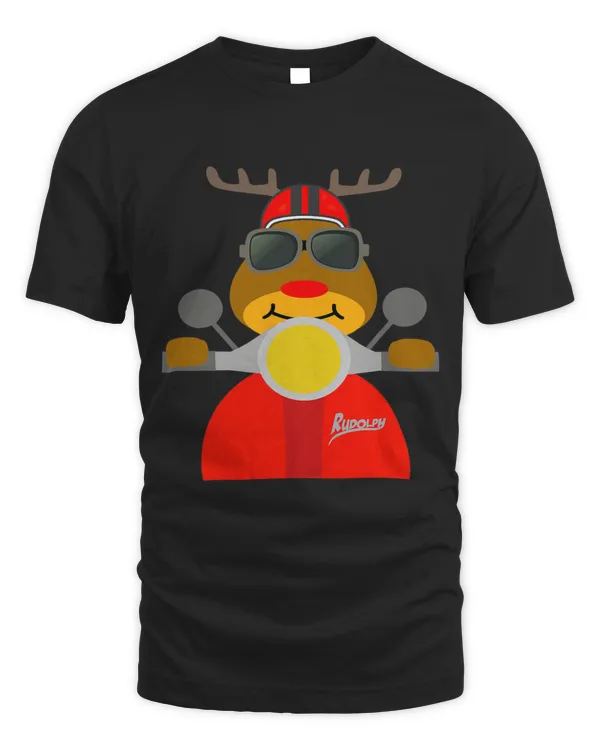 RUDOLPH BY MOTORCYCLE CHRISTMAS IS COMING Navidad