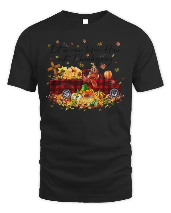 Bloodhound Pumpkin Vintage Truck Thanksgiving Halloween Sweatshirt