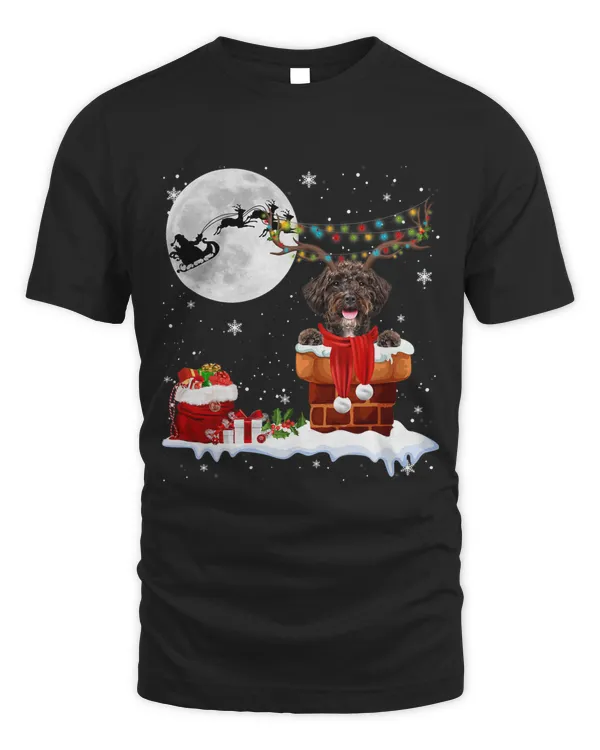 Schnoodle Dog Chimney Ugly Christmas Lights Xmas Pajamas