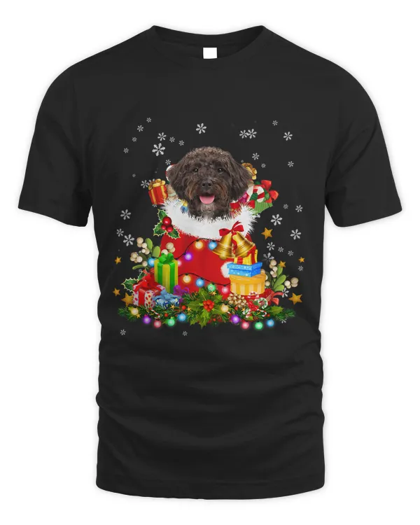 Schnoodle Dog Christmas Tree Lights Pajamas Xmas Matching