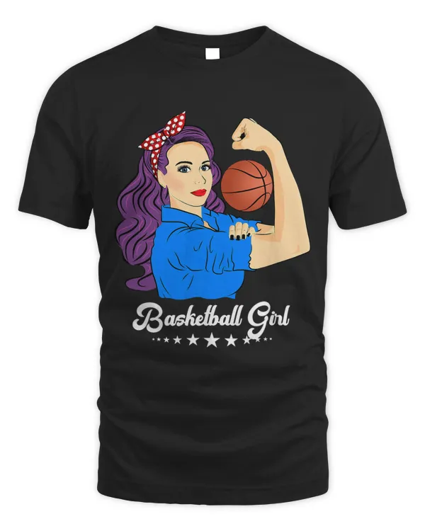 Basketball Girl Bball Vintage Cute Strong Women