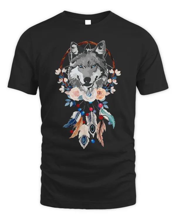 Beautiful Dreamcatcher Women Girls Wolf Feathers