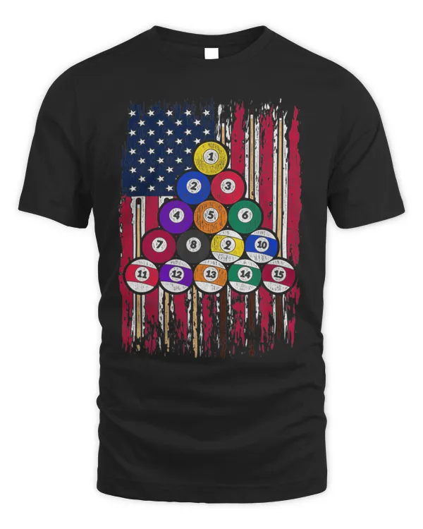 Billiard American Flag 8ball pool player billiard 1