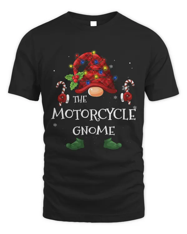 The Motorcycle Gnome Buffalo Plaid Christmas Tree Light