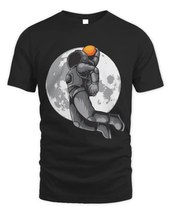 Astronaut Basketball Dunking In Space
