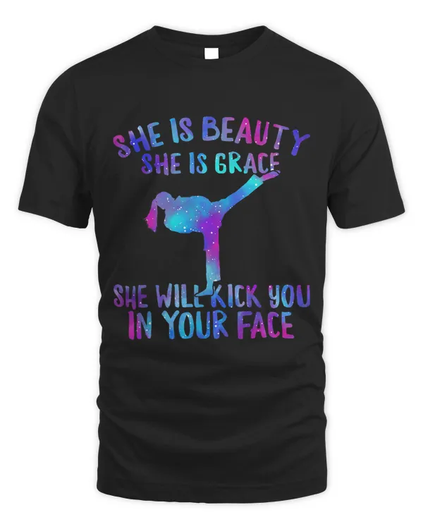Beauty Grace Shell Kick Your Face Martial Arts Karate Girl 1