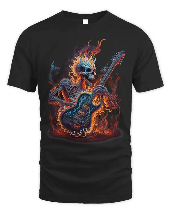 Burning Guitar A Fiery and Fearless Tribute