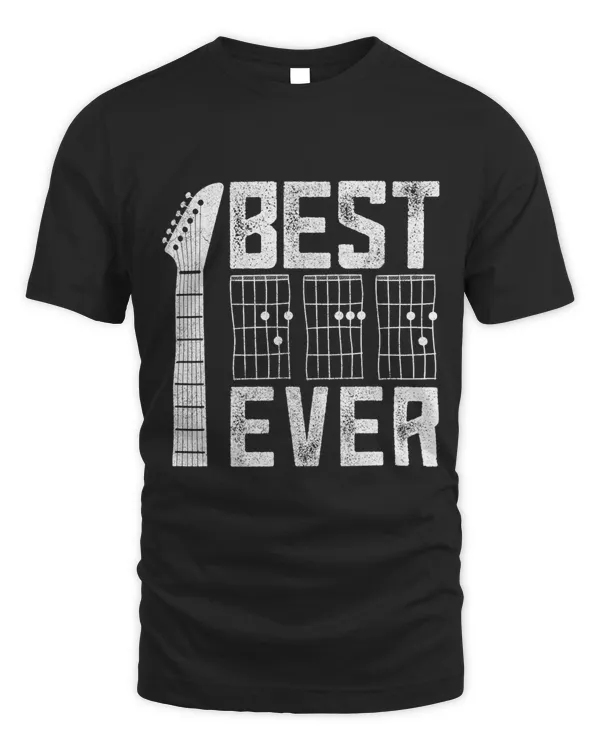 Best Dad Shirt Guitar Musician Apparel Fathers Day Music Men