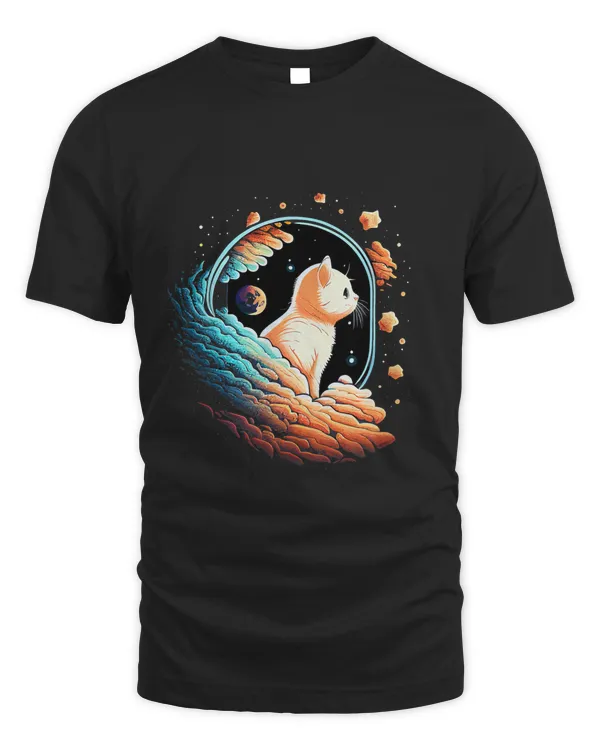 Astronaut Cat or Funny Space Cat on Galaxy Cat Lover 2