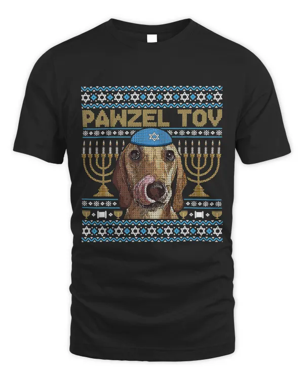 Pawzel Tov Jewish Azawakh Dog Funny Hanukkah