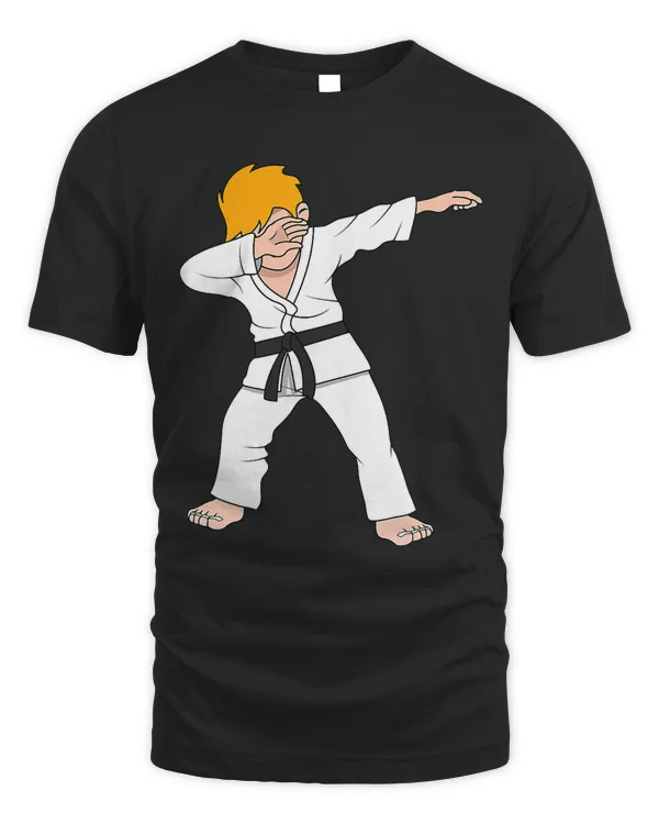 Dabbing Martial Arts Boy Karate Taekwondo Tee