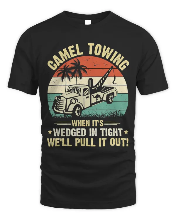 Camel Towing Funny Retro Adult Humor Saying Halloween