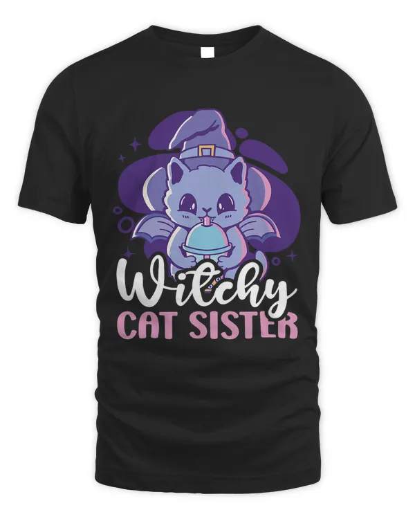 Halloween Witch Cat Sister for the Sibling