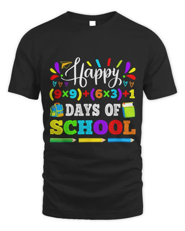 Happy 100 Days Of School 100th Math Equation Teacher Kids