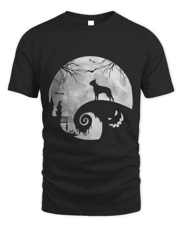 Boston Terrier Dog And Moon Halloween Costume Dog Lover
