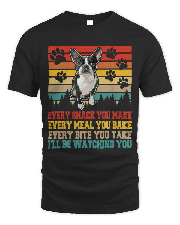 Boston Terrier Dog Funny Activities Matching Dog Lover