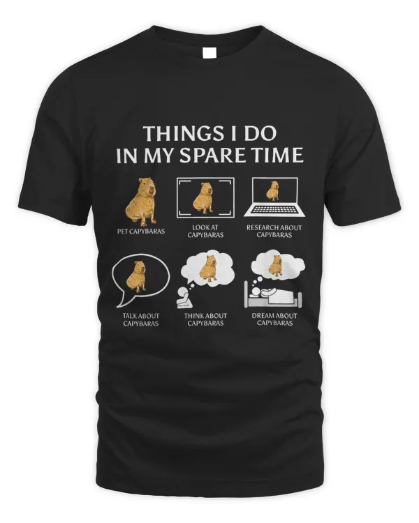 Capybara Funny Capibara Rodent Things I Do In My Spare Time