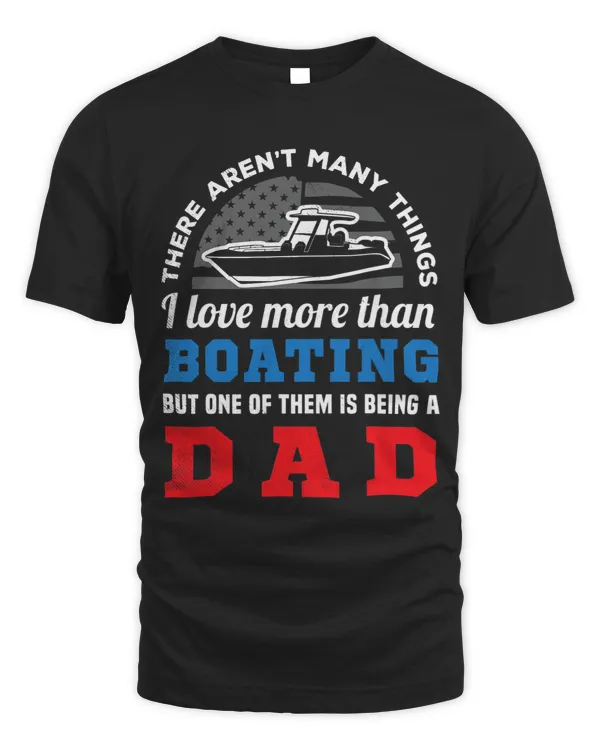 Boating US flag and funny DAD creative artwork