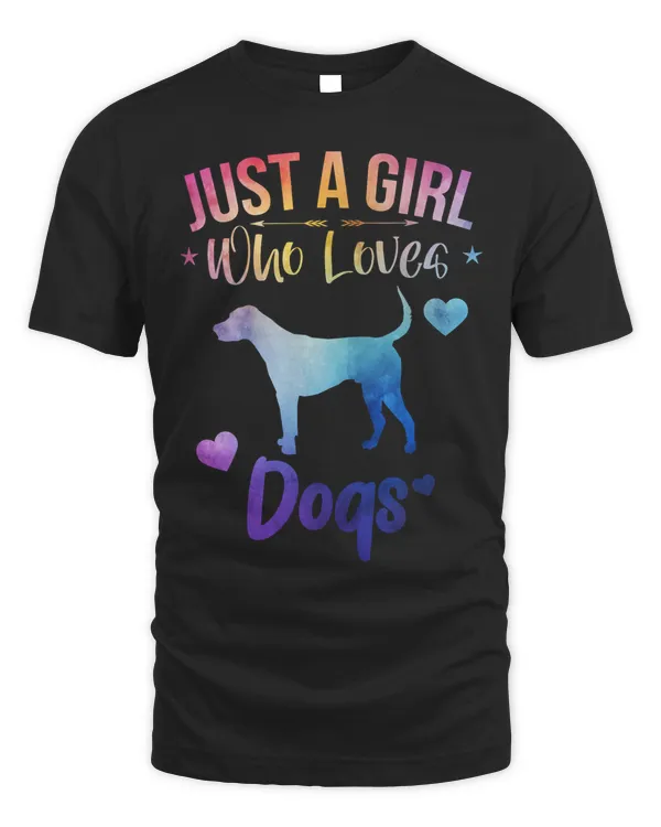Funny Dog Watercolor Sea Ocean Just A Girl Who Loves Dogs