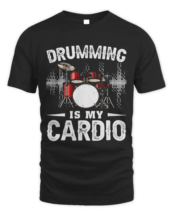 Drumming Is My Cardio Percussion Drummer Funny 3